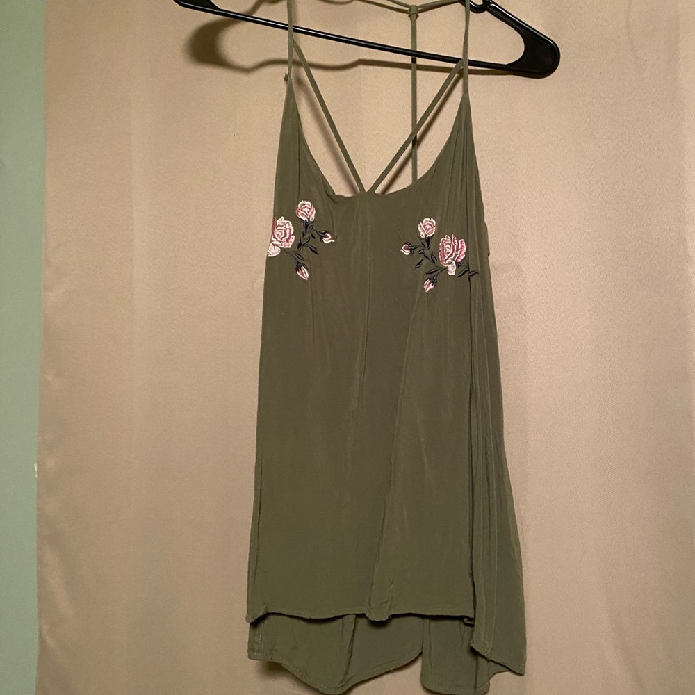 Green Racer back tank